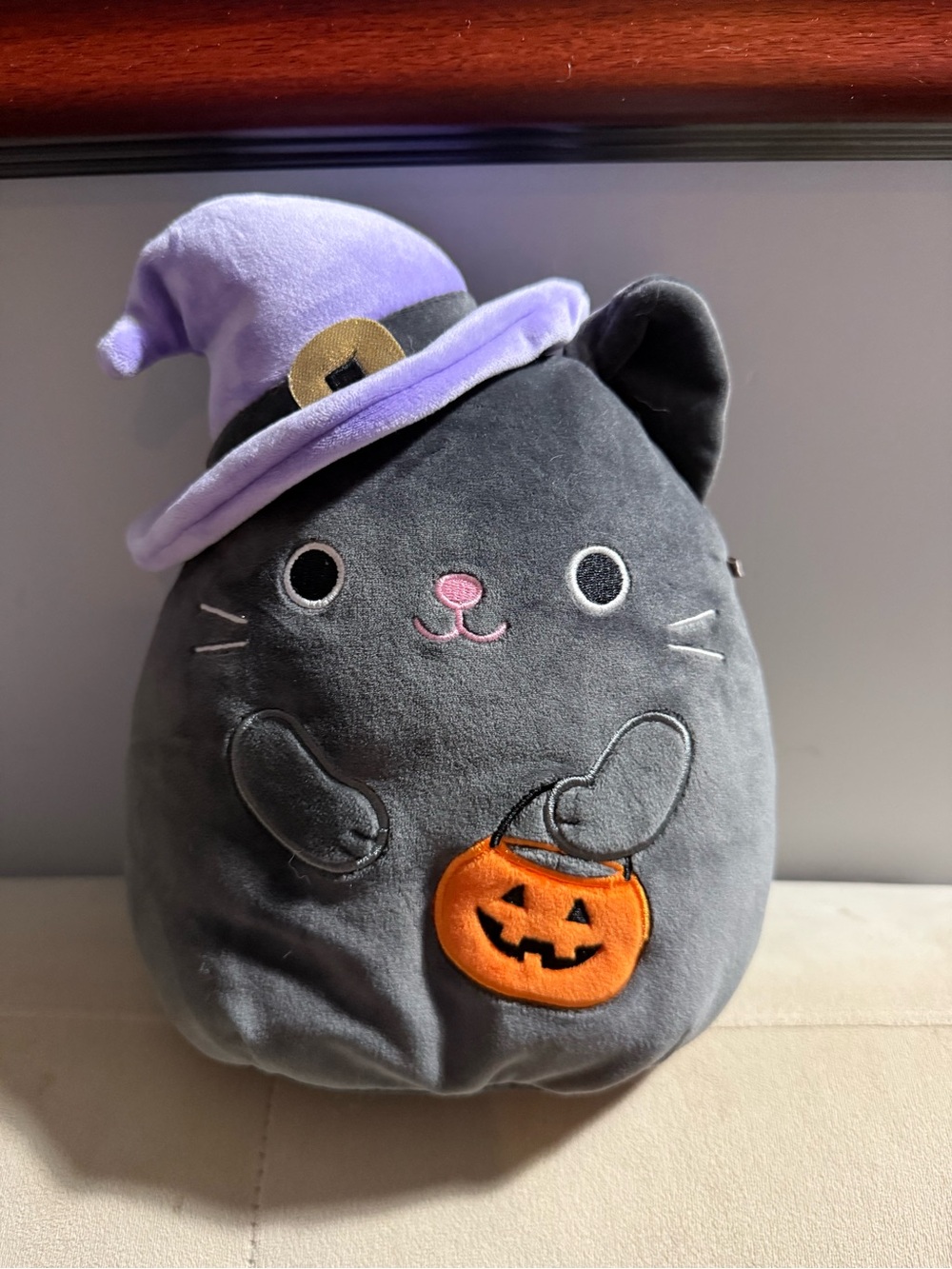 Squishmallows Calio Black Cat Witch Halloween Plush 10in